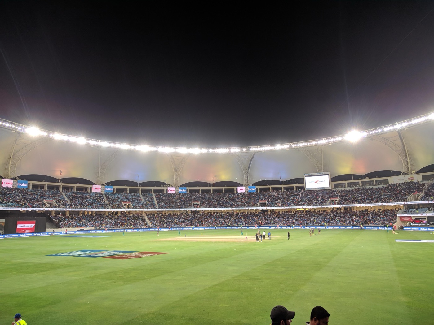 Aazim at a cricket match